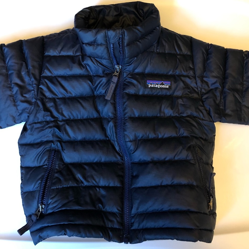 Navy toddler down vest